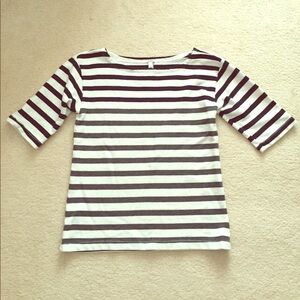 J. Crew ombré striped top